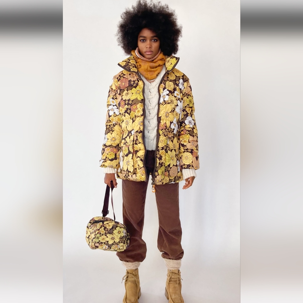 Zara floral puffer